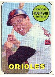 1969 Topps Baseball Cards      550     Brooks Robinson